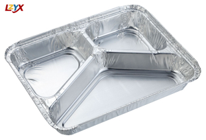 3 Compartment Foil Trays