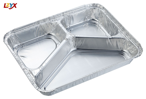 3 Compartment Foil Trays