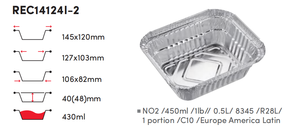 No 2 Foil Tray