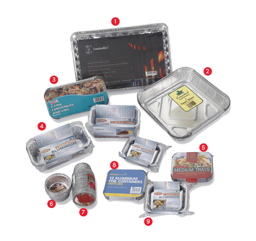 Several Pieces Pack For Aluminum Foil Container