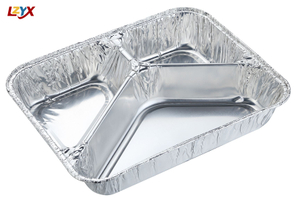 3 Compartment Aluminum Container