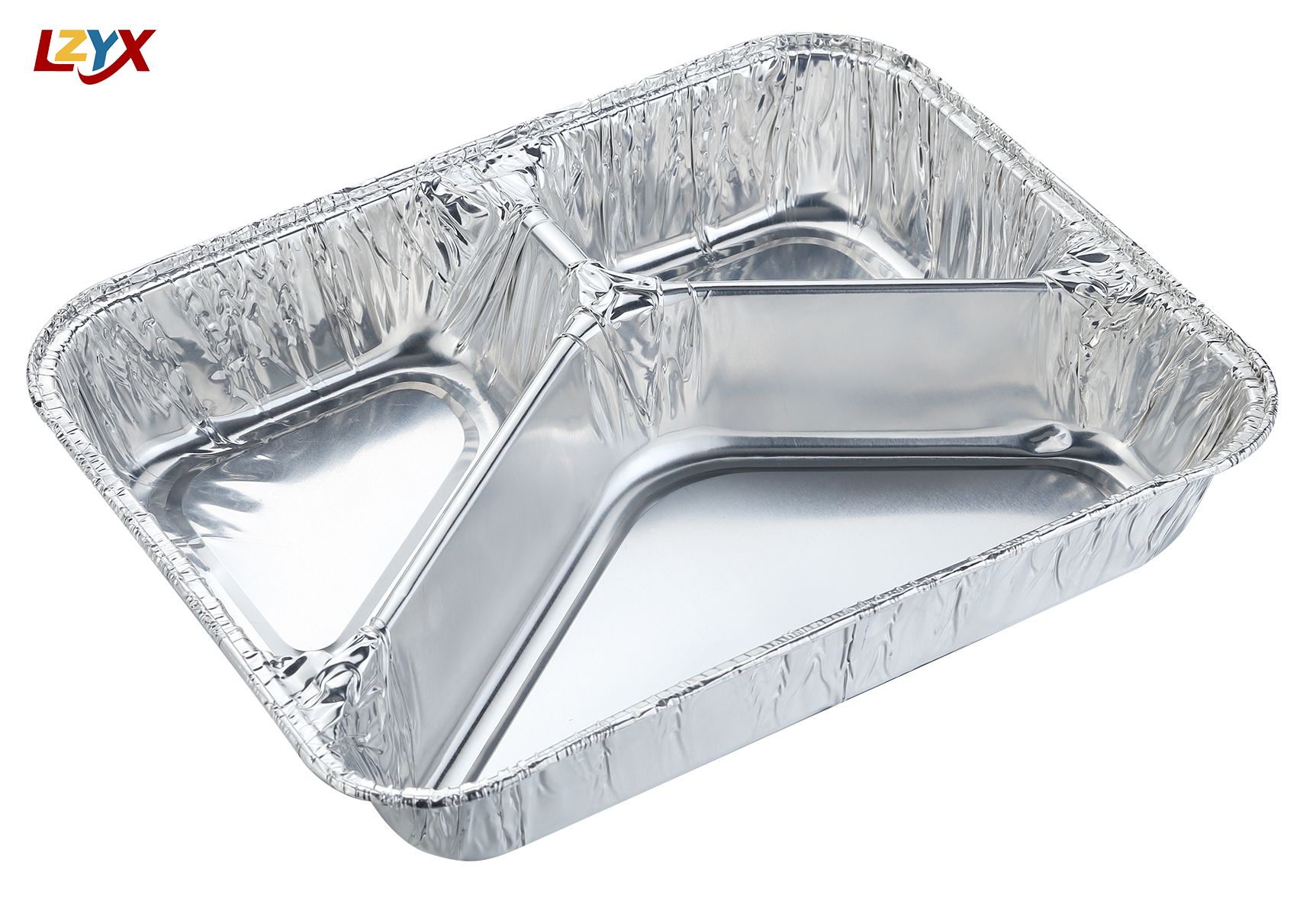 3 Compartment Aluminum Container