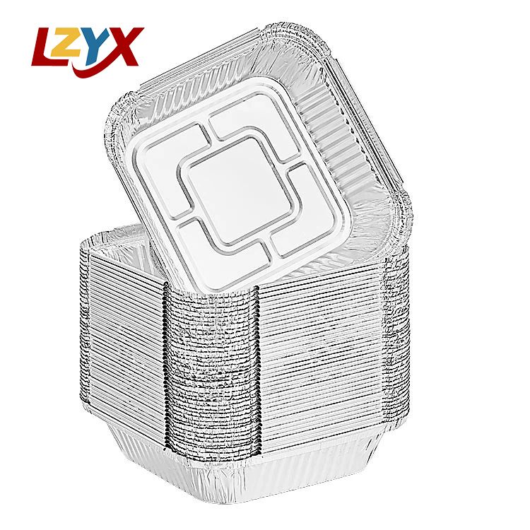 Square Foil Pans with Lids