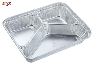 3 Compartment Aluminum Trays