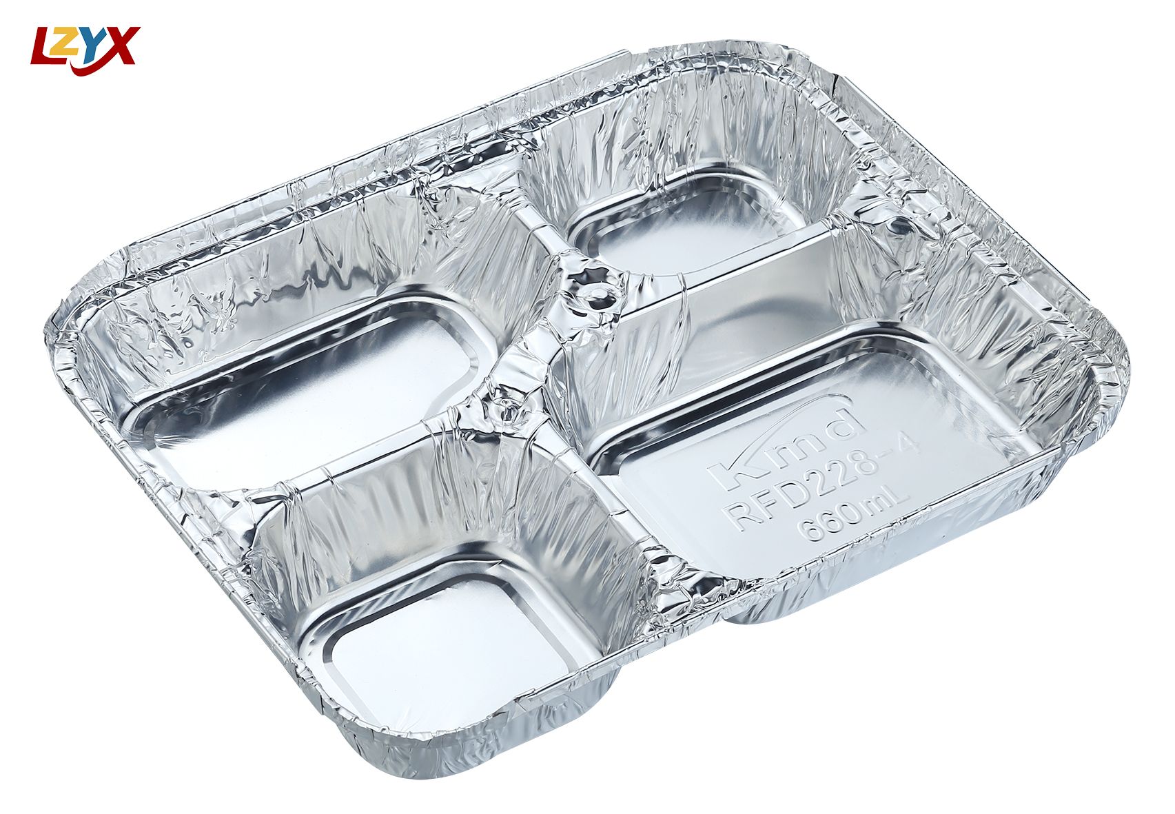 4 Compartment Foil Trays