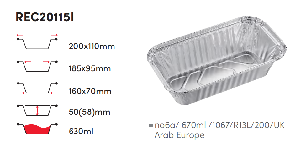 No 6a Foil Tray