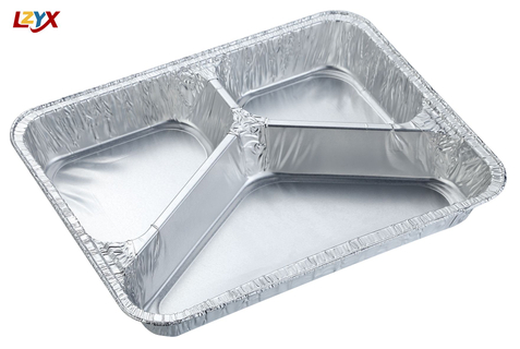 3 Compartment Foil Containers