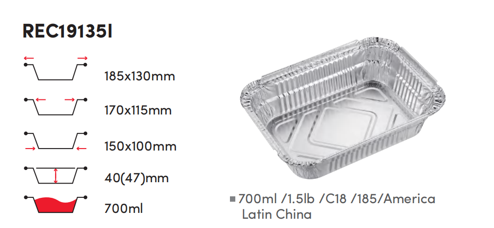 1.5lb Aluminium Foil Tray