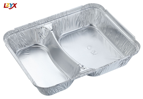2 Compartment Foil Containers