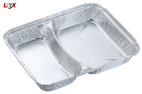 2 Compartment Aluminium Foil Container
