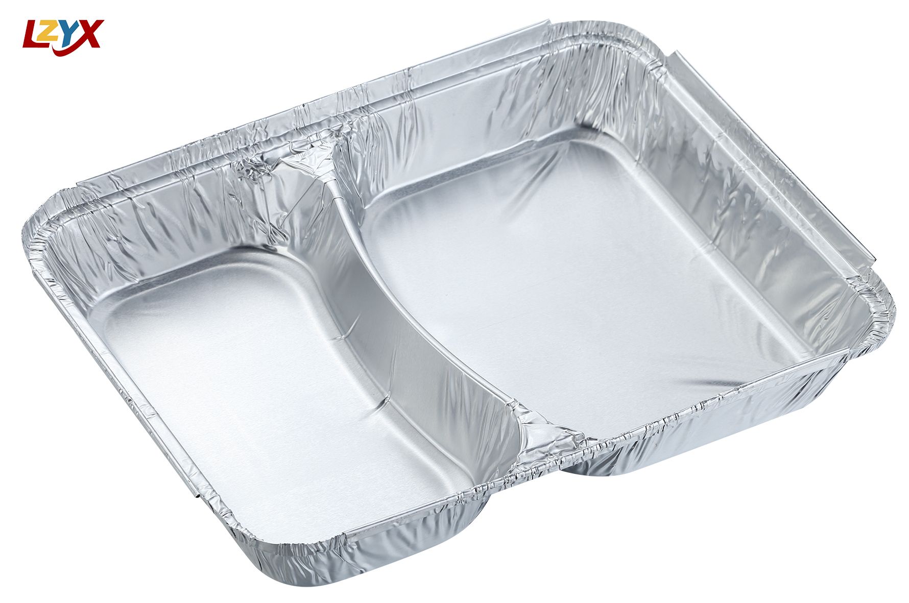 2 Compartment Aluminium Foil Container