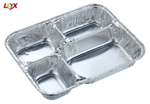 4 Compartment Aluminum Container
