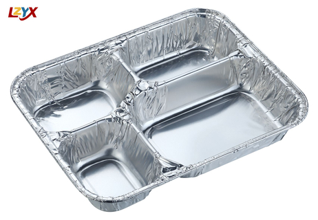 4 Compartment Aluminum Container