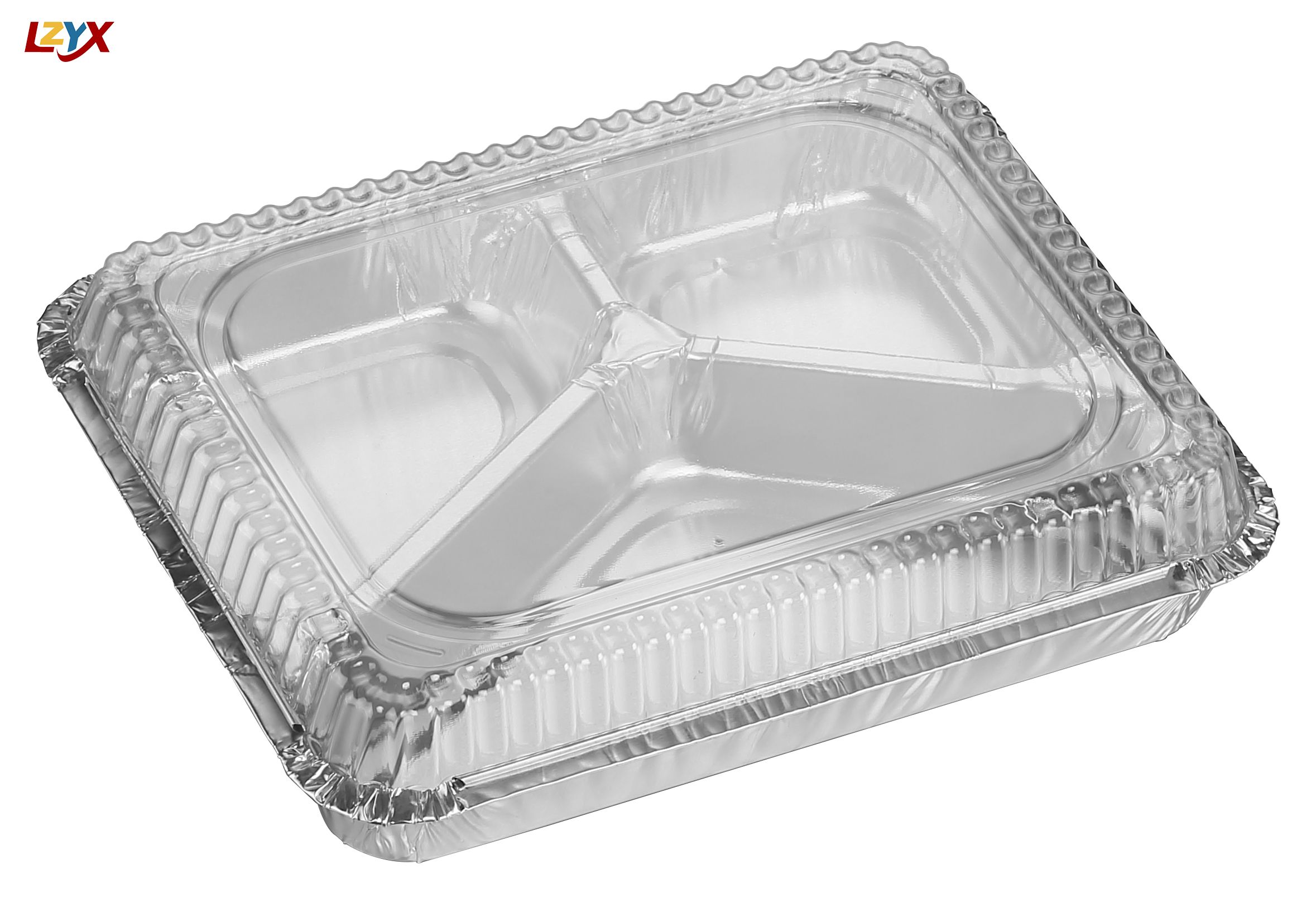 3 Compartment Aluminum Trays